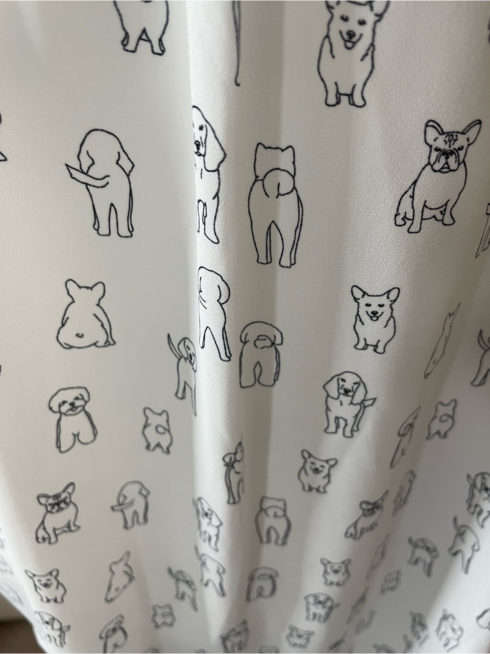torrid Cream Tunic Top with Black Dog Outline Print - Picture 9 of 16